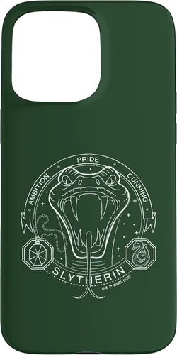 Vista 28 de iPhone 16 Harry Potter Slytherin Line Art Snake Symbol Case