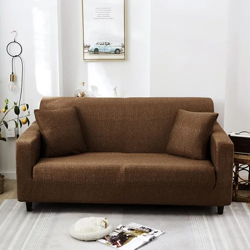 Vista 10 de IMYOGI Fundas elásticas para sofá de alta elasticidad, elegante funda de sofá de color sólido con parte inferior elástica, protector de muebles
