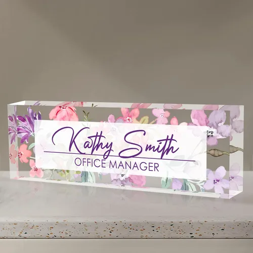 Vista 28 de Placa de nombre personalizada para escritorio, placa de nombre de escritorio personalizada, placa de nombre acrílica, accesorios de escritorio