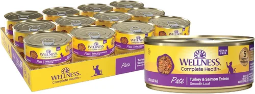 Vista 20 de Wellness Complete Health - Alimento húmedo en paté para gatos adultos, natural, rico en proteínas, sin granos, 3 onzas, paquete de 24