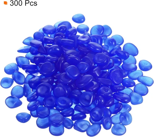 Vista 3 de MECCANIXITY 300 piezas de piedras brillantes de 0.51 a 0.67 pulgadas (0.512-0.669 in) para decoración en la oscuridad, piedras luminosas, decoración