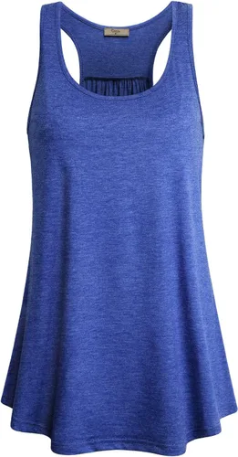 Vista 43 de Cestyle - Camiseta sin mangas para mujer, cuello redondo, corte holgado, para entrenamiento