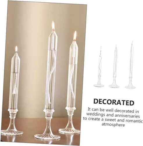 Vista 2 de ORFOFE 12pcs lámpara de cristal de queroseno elegante botella de aceite luces para decoración interior para bodas, día de San Valentín y regalo