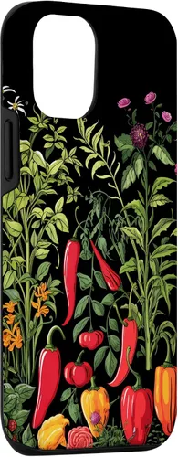Vista 3 de iPhone 15 Chili Pepper Plants Chillis Garden - Funda de pimienta picante