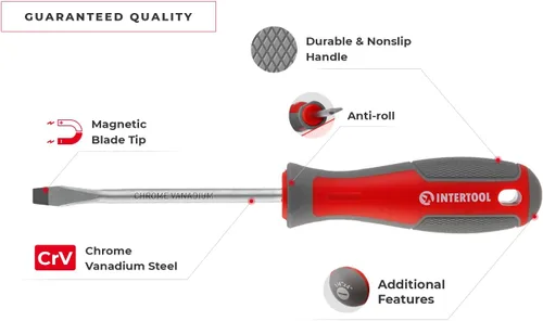 Vista 2 de INTERTOOL Juego de destornilladores y herramientas de precisión con puntas magnéticas y puntas - Phillips, cabeza plana, Torx, hexagonal - Acero
