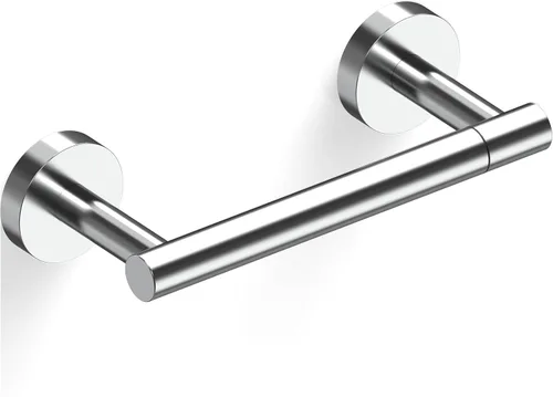 Vista 26 de RARXTR Soporte de papel higiénico negro y dorado SUS304 de acero inoxidable con doble poste pivotante, soporte de papel higiénico montado