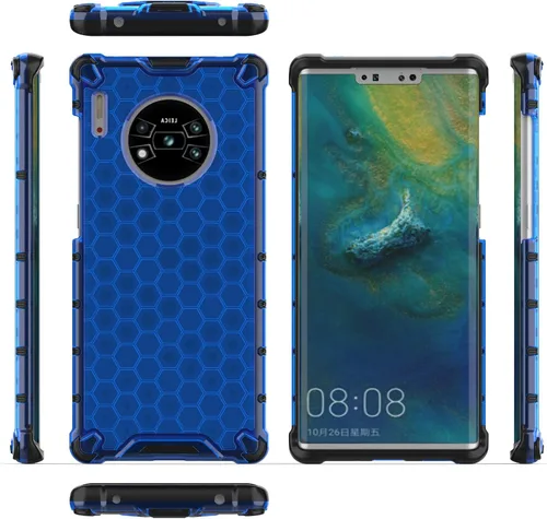 Vista 286 de Pzwoxukhov Funda compatible con Huawei Nova 3i, compatible con Huawei P Smart+ 2018 Honeycomb Anti-Drop Shock-Absorbing Case Negro