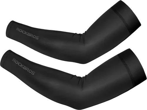 Vista 25 de ROCKBROS Mangas de protección solar para brazos, enfriamiento, correr, golf, pesca, ciclismo, mangas para brazos