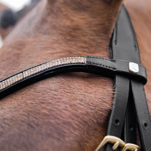 Vista 4 de HORZE Lester Dressage Snaffle Bridle w/Riendas