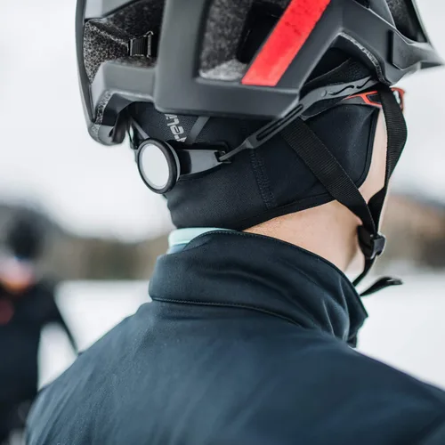 Vista 6 de Invierno 6-Panel Casco Liner Skull Cap Thermal Ciclismo Cap Running Beanie Sombreros Orejas Cálido Absorbe la Humedad