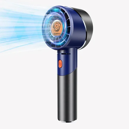 Vista 8 de Ventilador de Mano, Ventilador Turbo Portátil, Potente Ventilador Personal (Motor de Alta Velocidad de 7000 rpm, Batería Funciona 3-16 H), Mini
