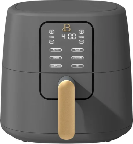 Vista 12 de Freidora de aire digital de 6 cuartos de galón, freidora de aire con pantalla táctil grande con control programable de tiempo y temperatura, Sésamo