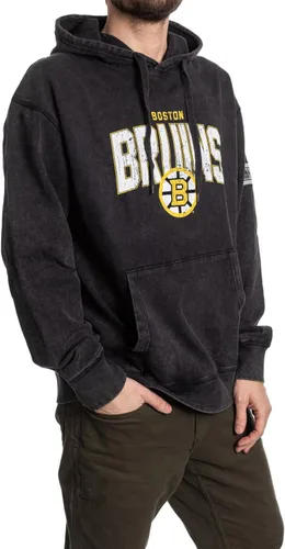 Vista 3 de Calhoun NHL Sudadera con capucha unisex Acid Wash - Sudadera de forro polar vintage para fanáticos