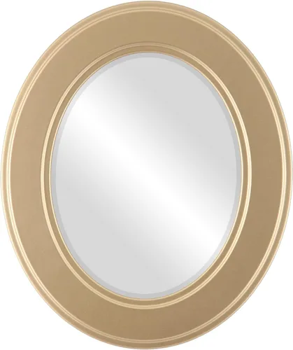 Vista 26 de ovalandroundmirrors. com Oval Espejo biselado en un estilo Montreal champaña Oro marco