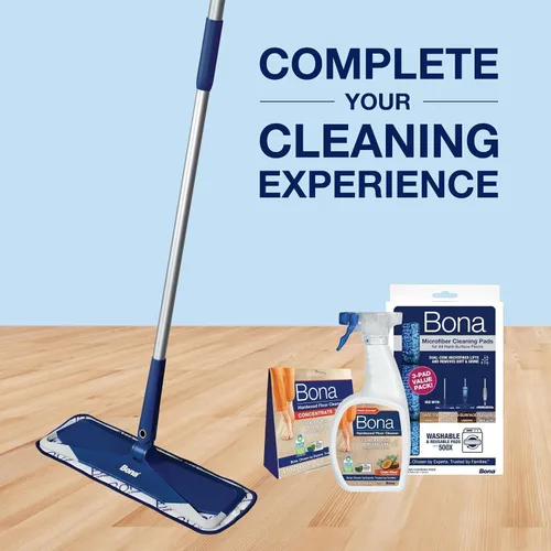 Vista 9 de Bona® Spray limpiador de pisos de madera dura, 32 onzas líquidas, madera de cedro, incluye botella llena + recambio de concentrado para limpieza