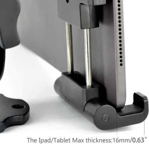 Vista 6 de VAUBORTTI Base de taladro de aluminio resistente para tableta, para tablet iPad Pro/Mini, soporte para iPad Pro/Mini, soporte para iPad Pro y Mini