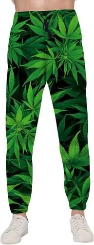 Vista 3 de Loveternal Pantalones deportivos para hombre y mujer, divertidos estampados 3D, gráficos y geniales, casuales