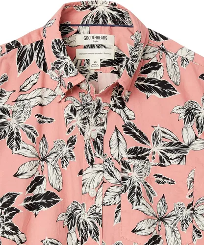Vista 5 de Goodthreads Men's Standard-Fit Short-Sleeve Printed Poplin Shirt