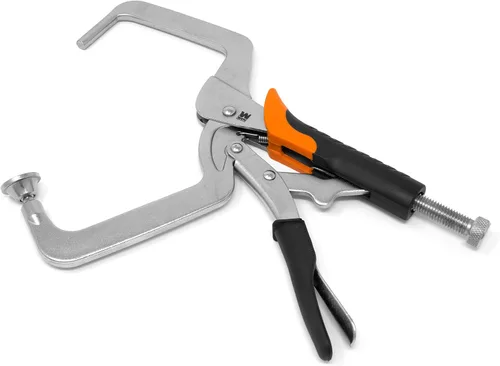 Vista 2 de WEN CL436R Abrazadera de ángulo recto de 4 pulgadas para carpintería y carpintería con agujeros de bolsillo