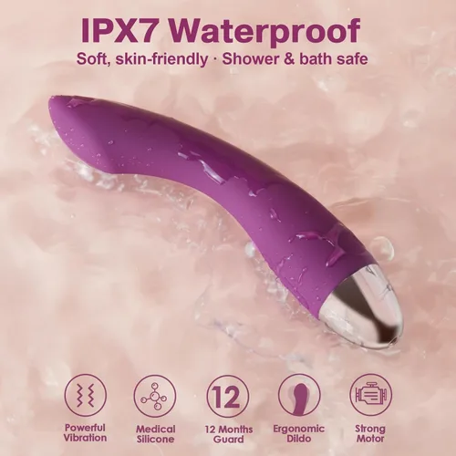Vista 7 de SVAKOM Consolador vibrador de punto G con 25 patrones de vibración juguetones, estimulador de clítoris para mujeres, parejas, adultos, juguetes