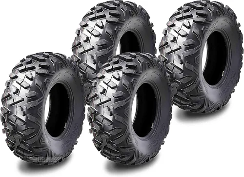 Vista 6 de WANDA Juego de 4 neumáticos ATV 19X7-8 delanteros y 18X9.5-8 traseros 4PR estilo Big Horn