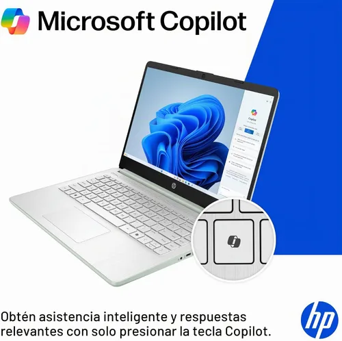 Vista 5 de HP Laptop 2026 Student Business, Copilot AI+Office 365, CPU Intel UFS