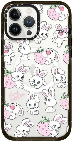 Vista 61 de CASETiFY Funda Impact para iPhone 13 [Protección contra caídas de grado militar 4X de 8.2 pies/Compatible con Magsafe] - #1 Mom - Transparente