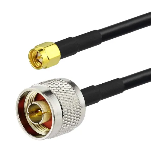 Vista 10 de Superbat Cable adaptador SMA a N de 12 pies RG58 N macho a SMA Macho Cable 50 ohm