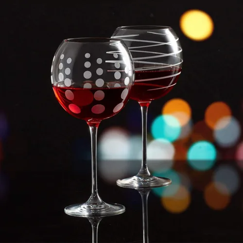 Vista 3 de Mikasa Cheers Balloon Goblet Copa de vino, 24.5 onzas, juego de 4, transparente