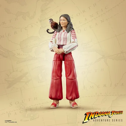 Vista 9 de Indiana Jones and The Raiders of The Lost Ark Adventure Series Marion Ravenwood, figuras de acción de 6 pulgadas, niños a partir de 4 años