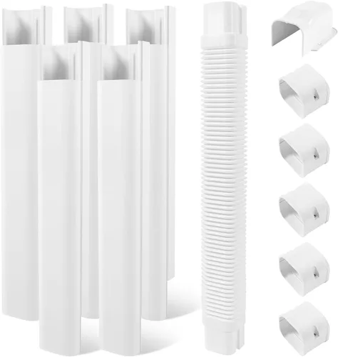 Vista 15 de LyPrem 3,0 m Mini juego de fundas para línea dividida 7,6 cm Kit de fundas de línea PVC para aire acondicionado mini dividido y central & Bomba