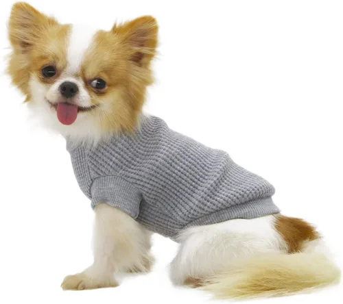 Vista 13 de LOPHIPETS - Suéteres ligeros para perros pequeños para cachorros, ropa de Chihuahua y Yorkie para cachorros - Atrovirene/XXS verde (atrovirens)