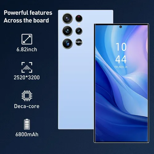 Vista 2 de Teléfono desbloqueado C24U, teléfonos inteligentes Android 14.0, teléfono celular 8+256GB, compatible con doble SIM doble reconocimiento facial