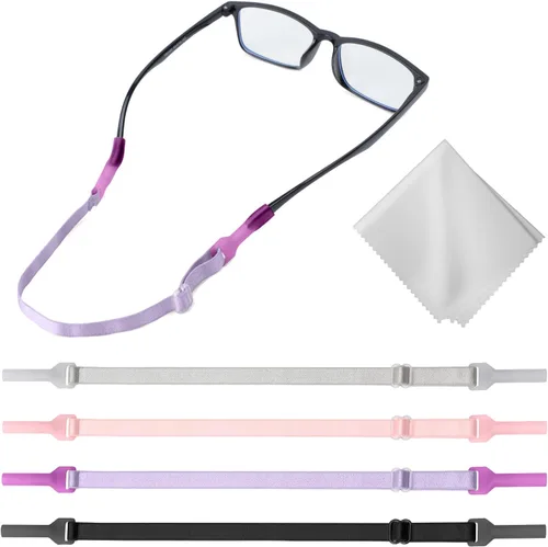 Vista 10 de Buyisgle Correa para Gafas de Niños - Cordones para Gafas de Sol Sin Cola para Niños Pequeños y Niñas - Soportes para Anteojos Alrededor del Cuello