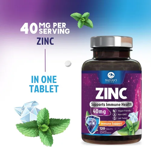 Vista 7 de Suplementos de zinc de 40 mg – 40 mg de zinc es el límite diario superior seguro de los NIH para mujeres y hombres – El mejor suplemento de zinc