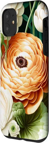 Vista 2 de Funda de jardinería para iPhone 11 vintage inspirada en Ranunculus