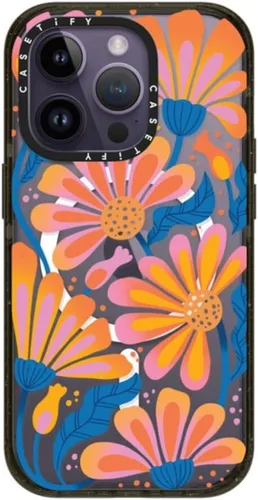 Vista 111 de CASETiFY Impact - Funda para iPhone 13 [protección contra caídas de 6.6 pies/compatible con Magsafe] Black Kingsnake, color negro transparente