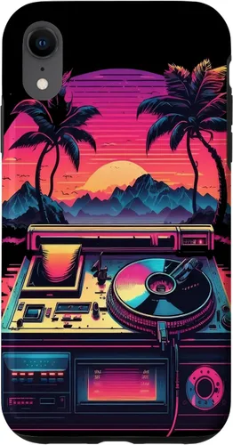 Vista 23 de AV Technician Turntable Audio Sound Record Vinyl Synthwave Case for iPhone 15 Plus