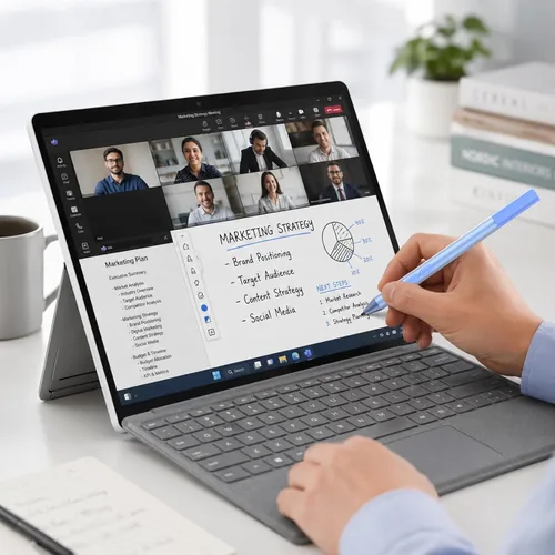 Vista 9 de Lápiz óptico para Microsoft Surface (batería de 300 días), Surface Pro 11/10/9/8/7/6/5/4/3, Go 1-4, Book 1-3, laptop 1-6, Studio 1-2 con botón Azur