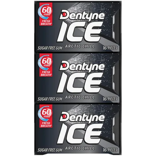 Vista 19 de Dentyne Ice Arctic Chill - Goma de mascar sin azúcar, 9 paquetes de 16 piezas (144 piezas en total) Goma de mascar, perfecta para un aliento