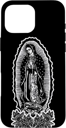 Vista 19 de Funda para iPhone 16 Nuestra Señora Virgen De Guadalupe Virgen María Tattoo Hombres Mujeres