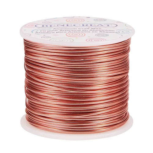 Vista 38 de BENECREAT -Alambre de aluminio para joyería de calibre 9, 55 pies, alambre metálico flexible para esculpir, ideal para manualidades de Halloween