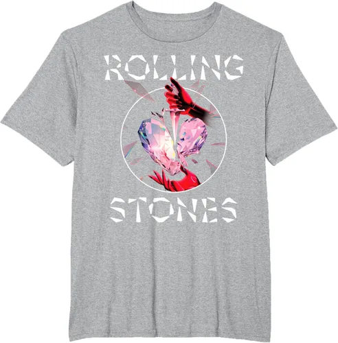 Vista 19 de Camiseta oficial de The Rolling Stones HD Prism Heart, Negro