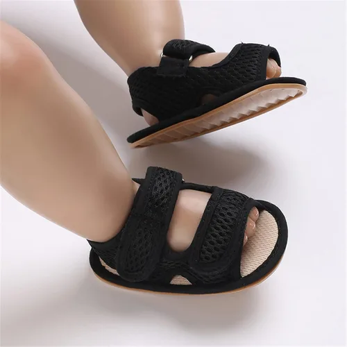 Vista 2 de RVROVIC Sandalias para bebés niños y niñas, zapatos de verano de primera calidad para exteriores, ligeras, suaves, antideslizantes, suela para niños