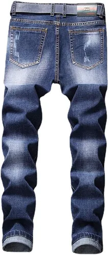Vista 2 de AITITIA Jeans rasgados de corte regular para hombre