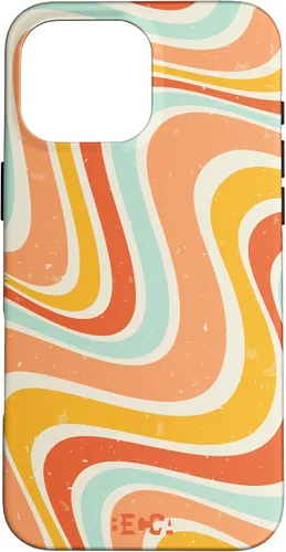 Vista 19 de Retro Groovy Liquid Swirl Hippie 70's 80's Psychedelic Phone Case para iPhone 17