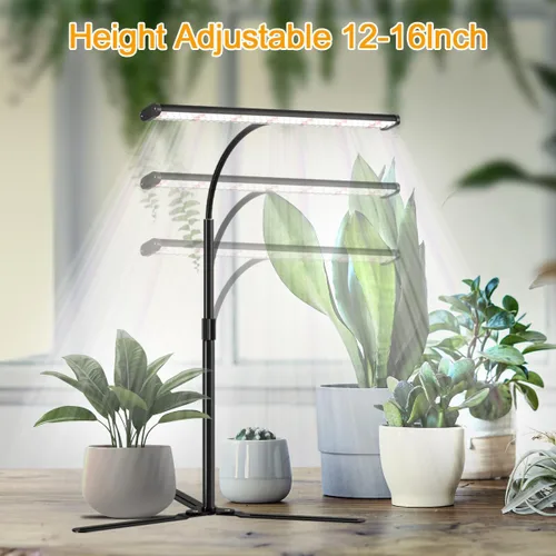 Vista 4 de Luz de Cultivo Superbrillante para Plantas de Interior, Lámpara de Plantas de Espectro Completo de 108 LEDs 6000K con Temporizador de 4/8/12Hrs