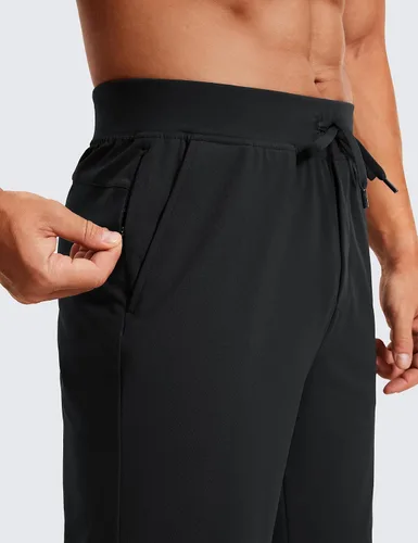 Vista 4 de CRZ YOGA Men's Four-Way Stretch Workout Shorts - 9'' Linerless Soft Durable for Casual Athletic with Pockets