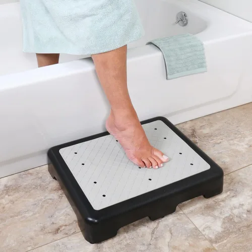 Vista 3 de SUPPORT PLUS Taburete elevador - Plataforma de seguridad de medio paso de 3 1/2 pulgadas de alto, dispositivos de asistencia para interiores