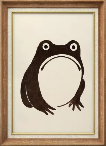 Vista 312 de MUDECOR Lienzo enmarcado prémium para pared, pinos nevados en bosque de invierno, ilustraciones modernas, arte contemporáneo, escénico, divertido